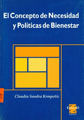 EL CONCEPTO DE NECESIDAD Y POLITICAS DE BIENESTAR